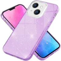 Nalia Smartphone-Hülle Apple iPhone 14 Plus 17 cm (6,7 Zoll), Glitzer Silikon Hülle / Verstärkte Innenseite / Glänzende Schutzhülle