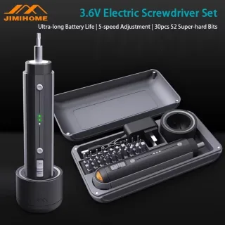 JIMI JM-G3136N Electric Screwdriver 3.6V Rechargeable Lithium Battery Magnetic Head 4N.M Torque LED Lighting Household D