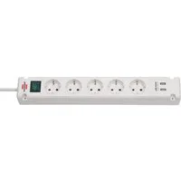 Brennenstuhl Steckdosenleiste Bremouta 5 fach mit USB 1150660325 Steckdosenleiste, mit USB