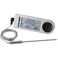 RÖSLE Bratenthermometer, digitaler Kerntemperaturmesser, –20 °C bis +250 °C, Edelstahl 18/10