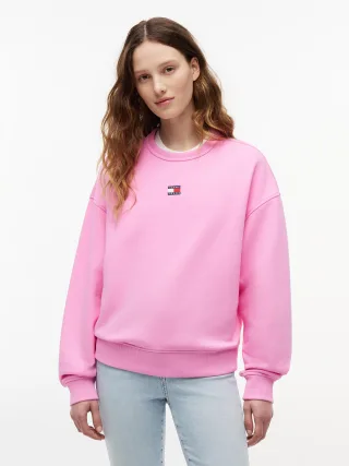 Tommy Jeans (PVH Group) - TJW BXY BADGE CREW EXT Pink Daisy - Gr. - M