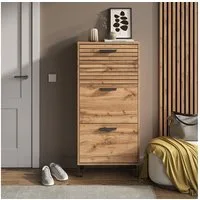 Vicco Schuhkipper Amber, Eiche Wotan, 62 x 130 cm mit 3 Fächern (1 St)