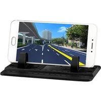 L & P Car Design Handy-Halterung Haftpad Antirutschmatte Auto Ablage iPhone Samsung, (1 Stück, 3-tlg., kompatibel mit vielen Smartphones)