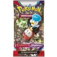 The Pokémon Company International Sammelkarte Pokémon Karmesin & Purpur Base Set Booster Packung (deutsch)