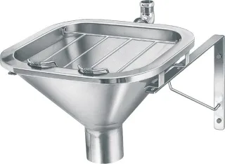 KWC Aquarotter Fäkalausguss, SIRIUS, Edelstahl, 470x360x580 mm, Klapprost, 2000101175 2000101175