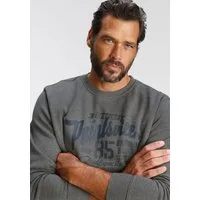 Man's World Sweatshirt Langarm, lässiger Print, Rundhals, aus Baumwollmischung