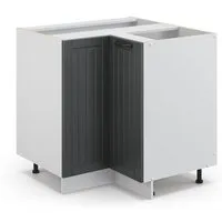 Vicco Eckunterschrank Fame-Line, Anthrazit/Weiß, 80.5 cm ohne Arbeitsplatte (1-St)
