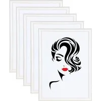 IDEAL TREND Bilderrahmen 3er 5er Set Classic Leichter Kunststoff Bilder Foto Rahmen Poster Sc