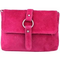 ITALYSHOP24 Schultertasche Made in Italy Damen Leder Tasche Umhängetasche Handtasche CrossOver, Schultertasche CrossBody Wildleder Abendtasche Echtleder Messenger