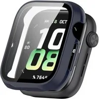 Wigento Smartwatch-Hülle Für Honor Watch 5 Kunststoff PC Smart Watch Hülle + H9 Hart Glas Blau, Schutzhülle aus PC + Hart Glas für Rundumschutz