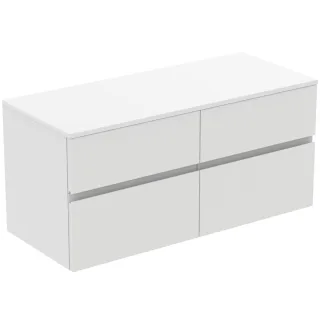 Ideal Standard Waschtischunterschrank Finesse o.Ausschnitt 1202x505x558mm 4 Auszüge Weiss matt, E343 E3437Y1