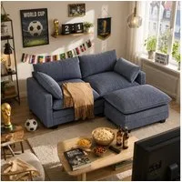 Bealife Ecksofa Sofa mit Recamiere, Wohnlandschaft, L-Form, B: 160/240 cm, Weich wie eine Wolke