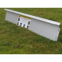 IRKA Rasenkante Rasenkante breit "Klick-Fix" Alu-Zink 14 cm hoch -100 cm lang