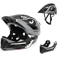 Lixada Kinderhelm Integralhelm Kinder Fahrradhelm Helm Radfahren Skateboarding, ab 2 Jahren, 13 Lüftungsschlitze, Mundschutz