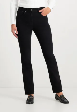 Kora Denim Klassiker Gerade Jeans | Schwarz-Schwarz