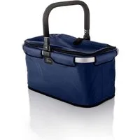 Genius Einkaufskorb Falko Picknickkorb Tragekorb 48 x 28 x 27 cm, für Outdoor Reise Ausflug Shopping mit Deckel
