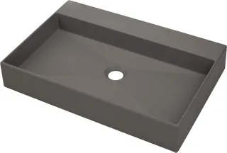 Neuesbad Aufsatzwaschbecken, Anthrazit metallic, 600x400 mm NB1DECQRTU6S1