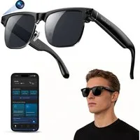 blackview Sonnenbrille 2026 Neue BV200 AI Shooting Glasses,Premium KI-Kamera-Brille (Set, 1-St., ChatGPT, Bluetooth 6.0 und Open-Ear HiFi Sound) Mit Sony IMX219 Sensor,Fotografieren, filmen, kommunizieren,übersetzen