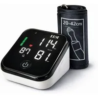 IEA Medical Oberarm-Blutdruckmessgerät ZK-B882, kratzfestes, großes LED-Display, 2x99 Speicher, Arrhythmie-Warnung, Ampel-Farbskala, Manschette 22-42cm