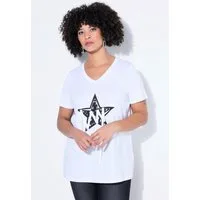 Angel of Style T-Shirt T-Shirt Komfort Fit Stern mit Zierbändern