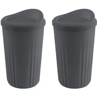 APS Becher TO GO, Kunststoff, Ø 8,5 cm, Inhalt 400 ml, 2-teilig