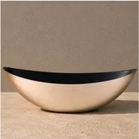matches21 HOME & HOBBY Blumentopf Große Pflanzschale oval 55 cm für draussen Dekoschale champagner (1 St), Blumen-Schale als wetterfeste Friedhof-Schale Grab-Schmuck Grabschale