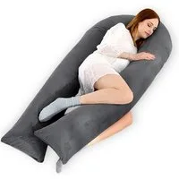 CALIYO Seitenschläferkissen Stillkissen, U-förmiges Schwangerschaftskissen zum Schlafen, Seitenkissen, Seitenschläferkissen ergonomisch geformt