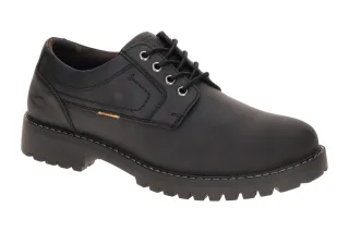 camel active Herrenschuhe 57BUA01-402100 BUST Schwarz Crazy Horse Lederschuhe
