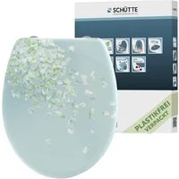 Schütte WC-Sitz FLOWER IN THE WIND, bruchsicher und kratzfest, Absenkautomatik, Standardmaß