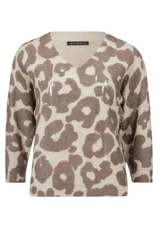 Betty Barclay - Strickpullover taupe - Gr. - 38
