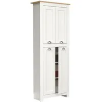 VCM Mehrzweckschrank Holz Dielenschrank Badmöbel Bad Schrank Balusa (1-St) VCM Mehrzweckschrank Balusa 184x72x32 cm Holzwerkstoff