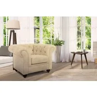 Home affaire Sessel Duc Chesterfield, hochwertige Knopfheftung im Rücken, Samtoptik mit changierender Optik