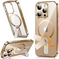 Vivitar Smartphone-Hülle für iPhone 15-Serie MagSafe-kompatibel mit verstellbarem Klappständer, schlanke Schutzhülle, unterstützt kabelloses Laden für iPhone 15 serie, magnetische Handyhülle mit stoßfestem Schutz nach Militärstandard