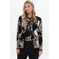 Passioni 2-in-1-Strickjacke im Mustermix