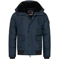 Alessandro Salvarini Winterjacke ASLeonio mit warmem Teddyfell und abnehmbarer Kapuze