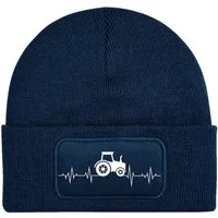 Youth Designz Beanie Heartbeat Traktor Unisex Beanie Mütze für Herren & Damen mit trendigem Motiv