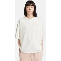 Timberland T-Shirt DUNSTAN SHORT SLEEVE OVERSIZE TEE mit Rundhalsausschnitt mit Rippbündchen, aus Baumwolle