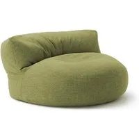Lumaland Sitzsack Round Sofa Sitzkissen Bean Bag Couch Lounge, inkl. Rückenlehne In-& Outdoor 90x90x50cm