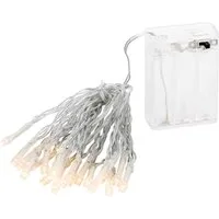 Linder Exclusiv GmbH LED-Lichterkette, Batterie 2,85m 20 LED warmweiß Innen transparent