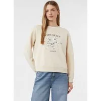 comma Sweatshirt Sweatshirt Sweatshirt im Relaxed Fit mit 3D-Applikation