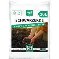 Best for Home Bio-Erde Bio-Blumenerde – Torffrei, für Zimmer- & Balkonpflanzen Schwarzerde, mit Organische Pflanzerde, (Einzelartikel, 1-St., 20L / 50L Sack), Bio und torffrei, ideal für Blumenbeete und Kübel
