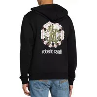 roberto cavalli Kapuzensweatjacke Firenze Lynx RC Logo Herren Kapuzen-Sweatshirt Hoodie Kapuze mit Kordelzug, Reißverschluss, Fronttaschen für Komfort