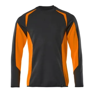 MASCOT Herren Sweatshirt ACCELERATE SAFE Schwarzblau / Hi-vis Orange M - 22084-781-01014-M