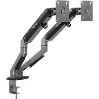 Ranqer Monitor-Halterung Pro Dual, (bis 35 Zoll, für zwei Monitore, Space Gray)
