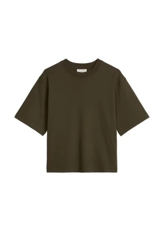 Marc OPolo Casual - T-Shirt relaxed Mossy Earth - Gr. - S