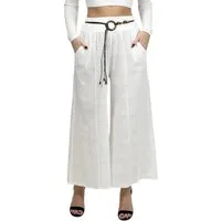 Mississhop Stoffhose Culotte Hose Damen Baumwollhose 100 % Baumwolle Hose Sommerhose M.375