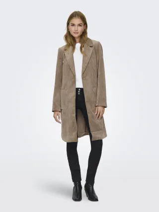 ONLY - ONLASTRID CORDOROY COAT OTW Fossil - Gr. - S