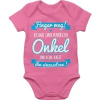 Shirtracer Shirtbody Ich habe einen verrückten Onkel - Baby Kleinkind Geschenk Sprüche Baby