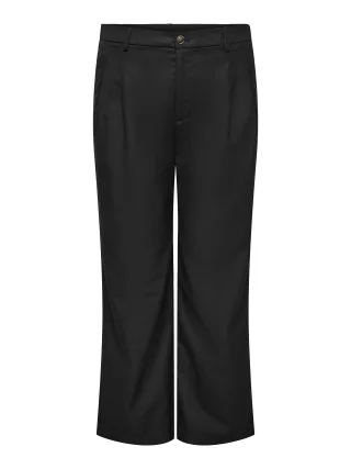 ONLY CARMAKOMA - CARBAIA MW LINEN BL PLEAT WIDE PANT Black - Gr. - 32