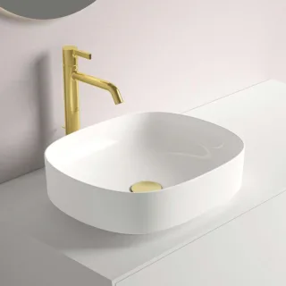 Ideal Standard Linda-X Aufsatzschale T440001 ohne Überlauf, ohne Hahnloch, 450 x 380 x 155 mm, weiß